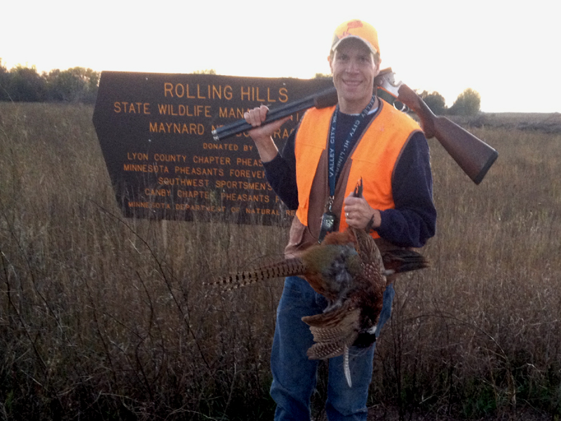 Early Connection. The author on an early hunt after making his switch to the 20 gauge that has been with him for the last decade in the field. Simonson Photo.